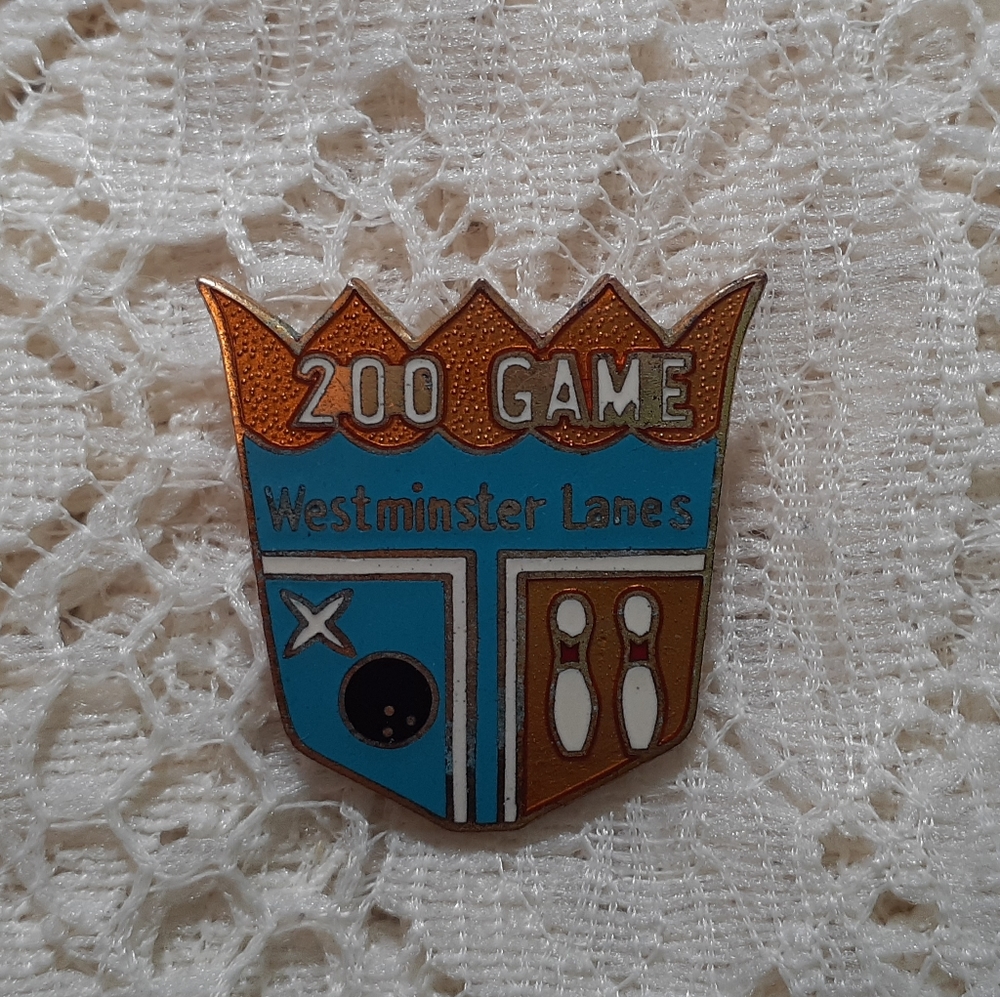 Vintage Westminster Lanes 200 Game Pin Bowling
